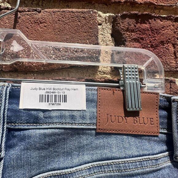 Judy Blue high waist fringe bootcut jeans 13 /31 NWT - Picture 8 of 11